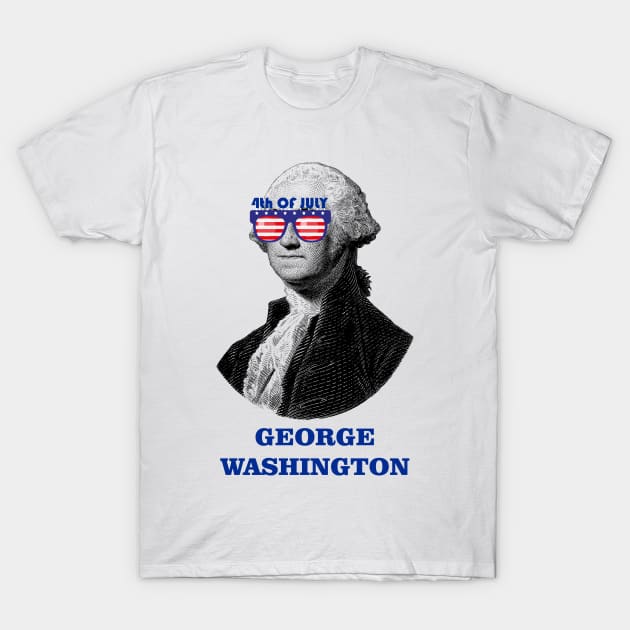 George Washington 4th Of July 03 T-Shirt by yphien